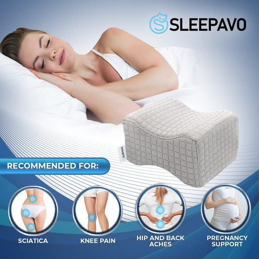 Memory Foam Knee Pillow - Sleepavo