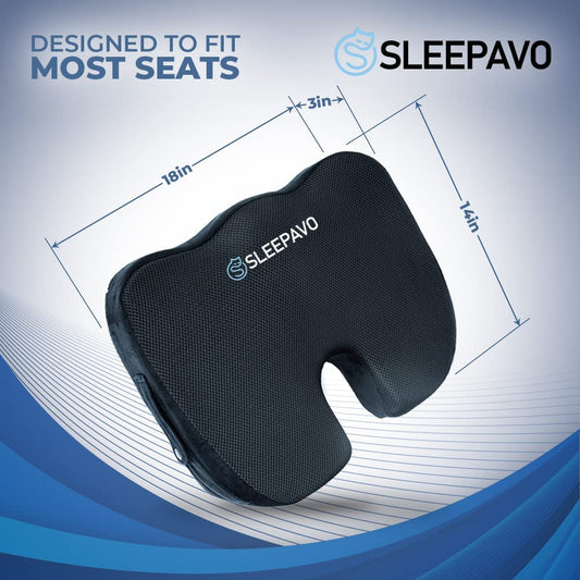 Memory Foam Seat Cushion - Soft - Sleepavo