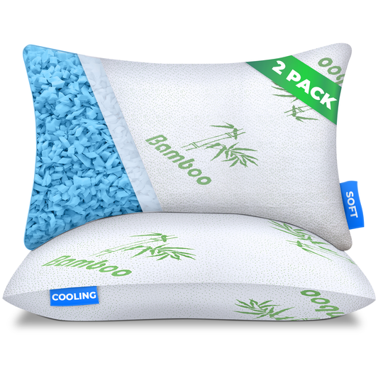 Adjustable Deluxe Green Memory Foam Cooling Pillow