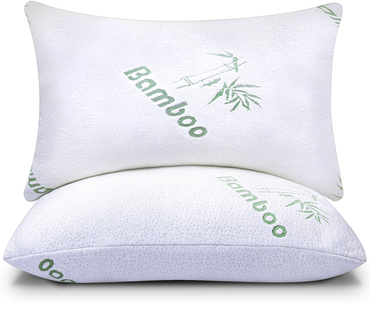 Shredded Memory Foam Pillows (Firm/Soft Queen Size)