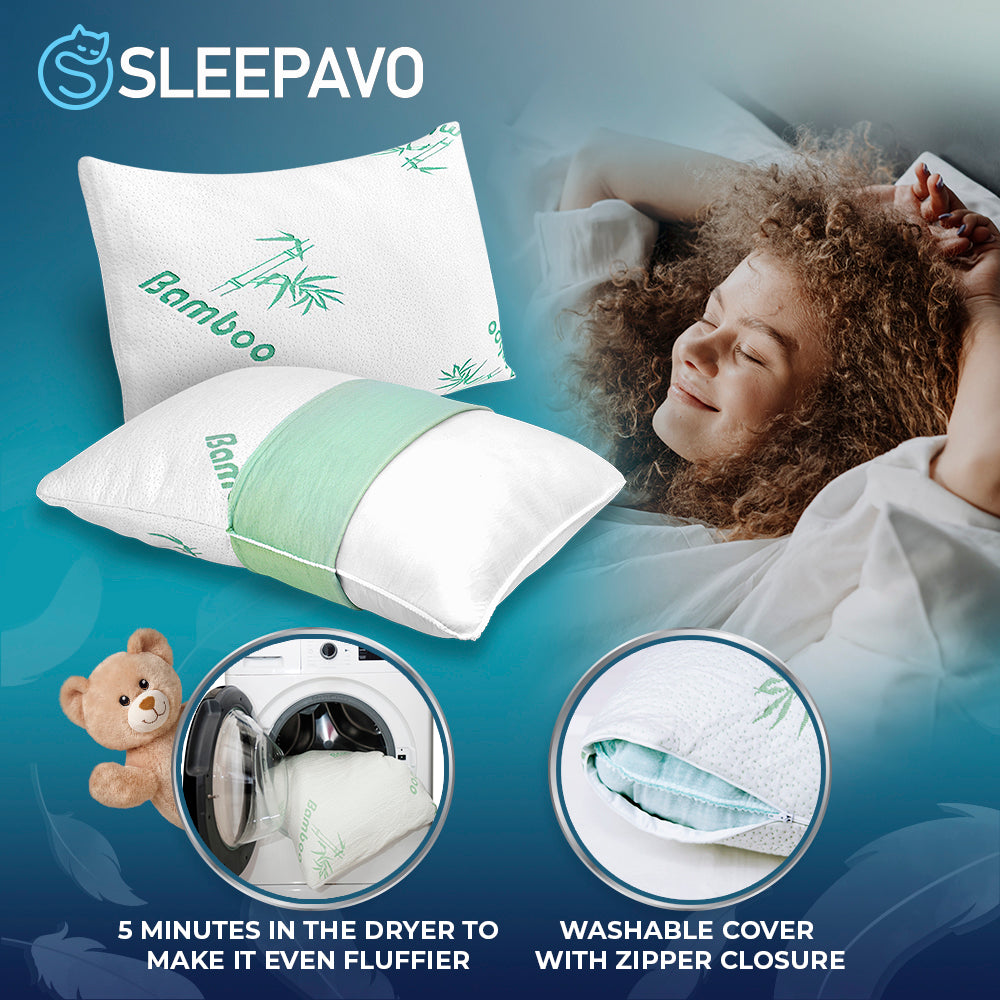 Sleepavo Memory Foam Pillow - 10x6x6 Side Sleeper Knee Pillow