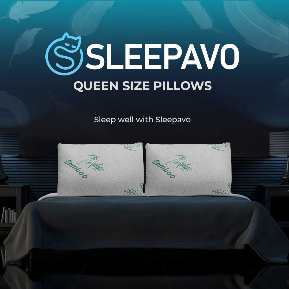 Shredded Memory Foam Pillows (Firm/Soft Queen Size)
