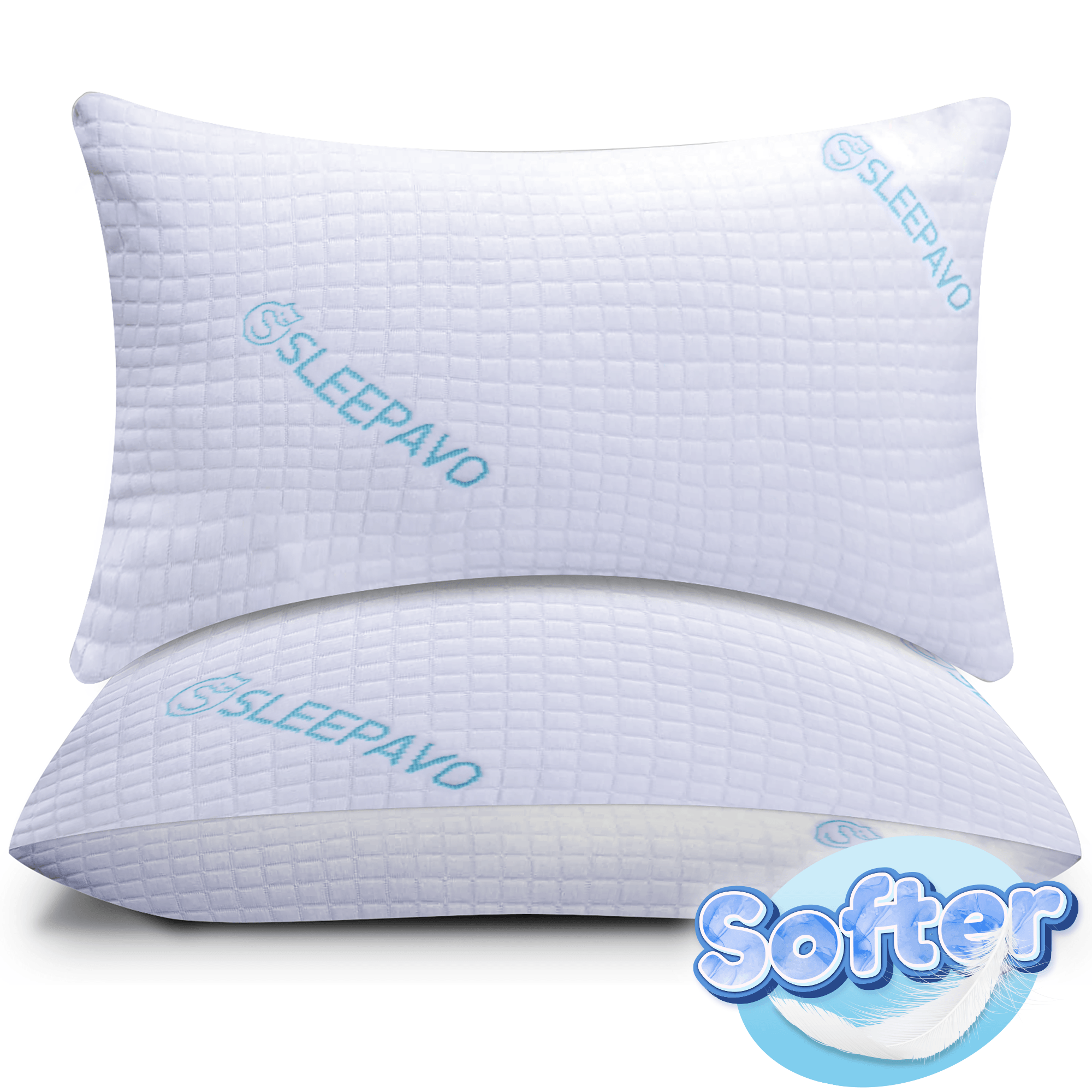 Deluxe Shredded Memory Foam Pillows King Size