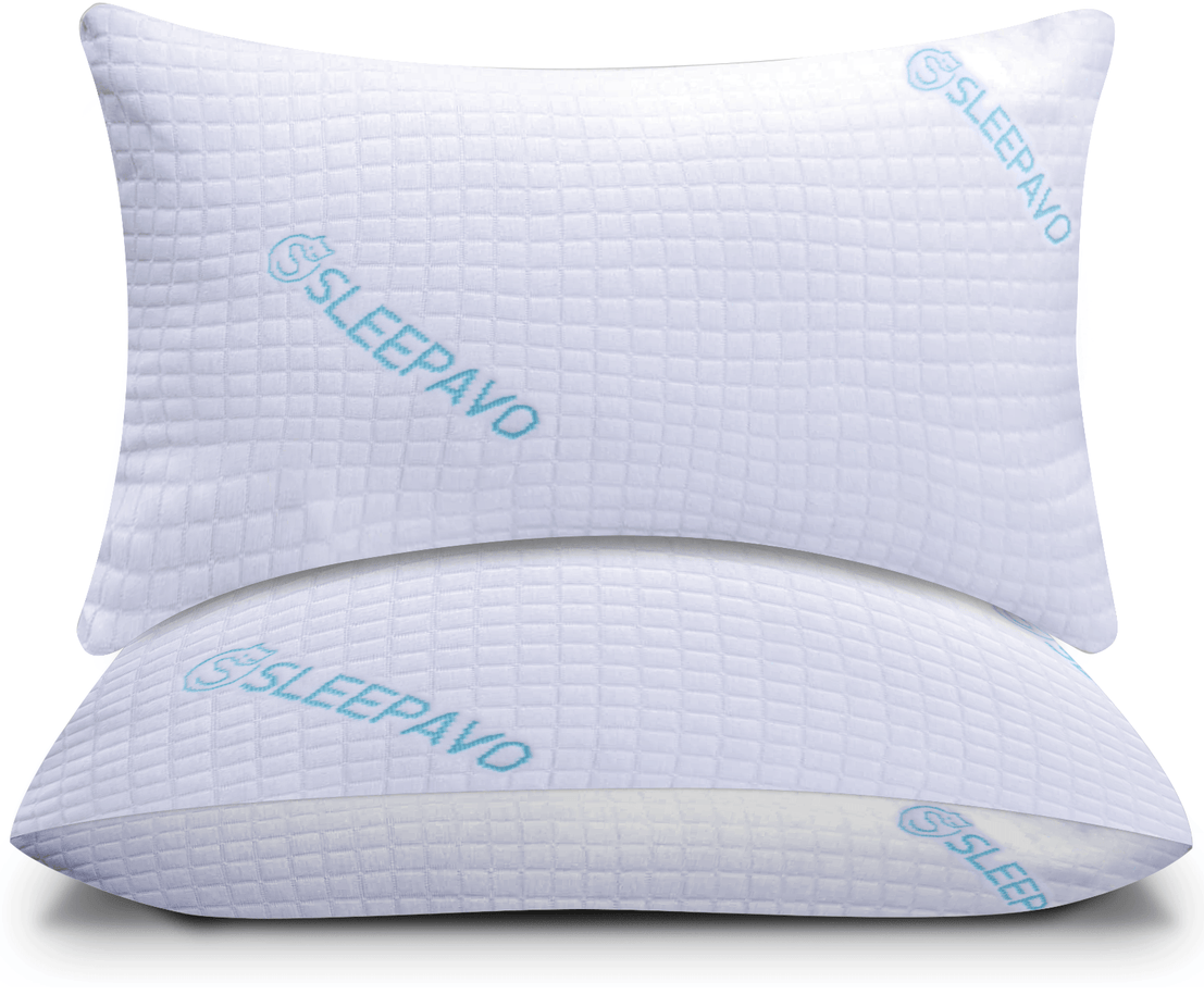 Deluxe Shredded Memory Foam Pillows 2-Pack (King Size) - Sleepavo