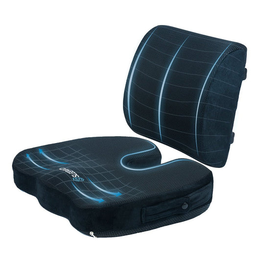 Memory Foam Seat and Back Cushion Set - Sleepavo