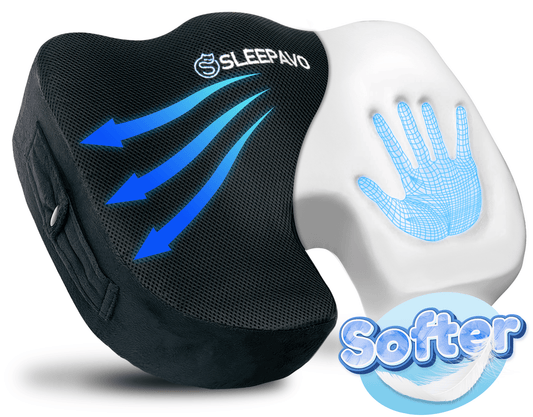 Memory Foam Seat Cushion - Soft - Sleepavo
