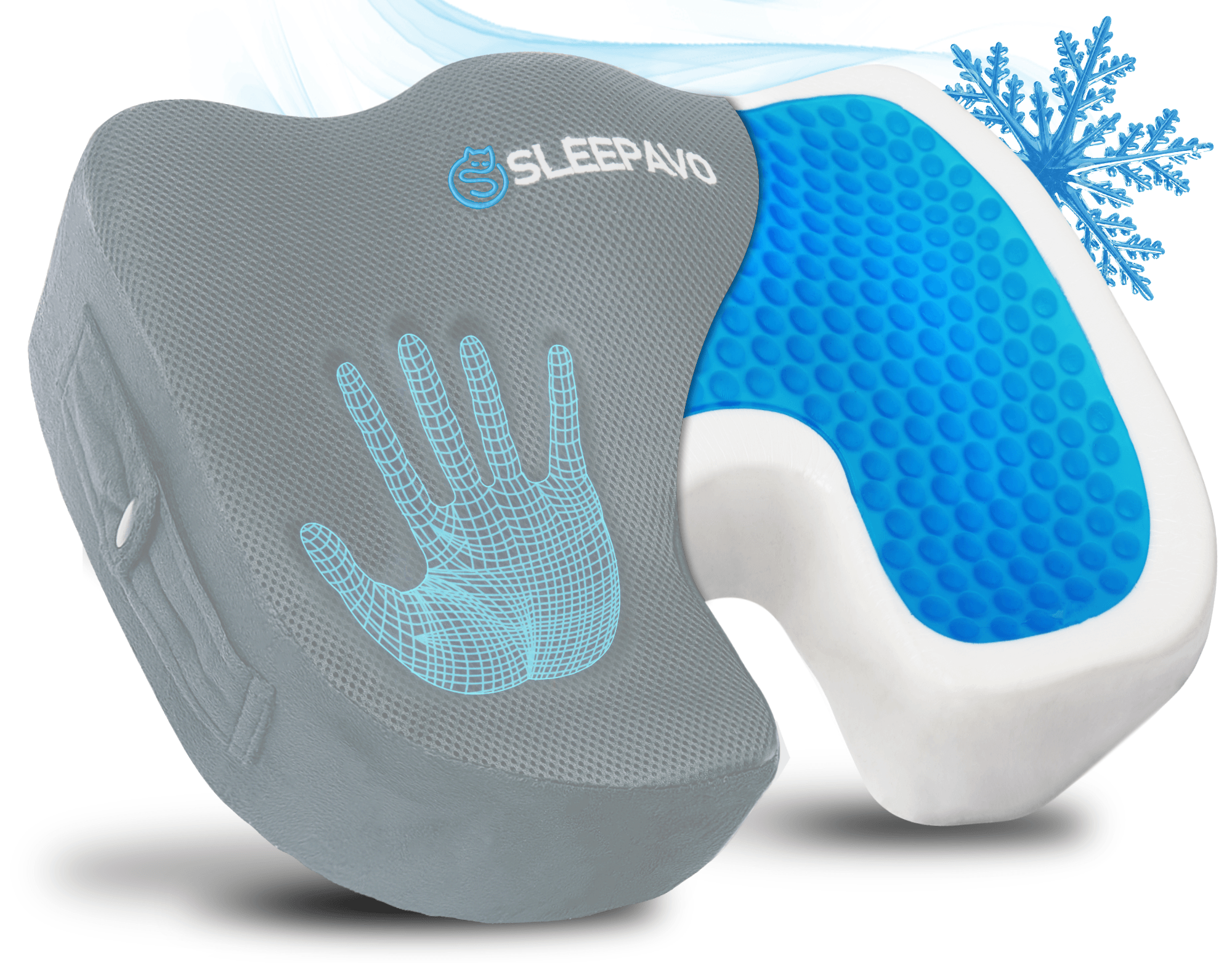 Memory Foam Seat Cushion with Cooling Gel