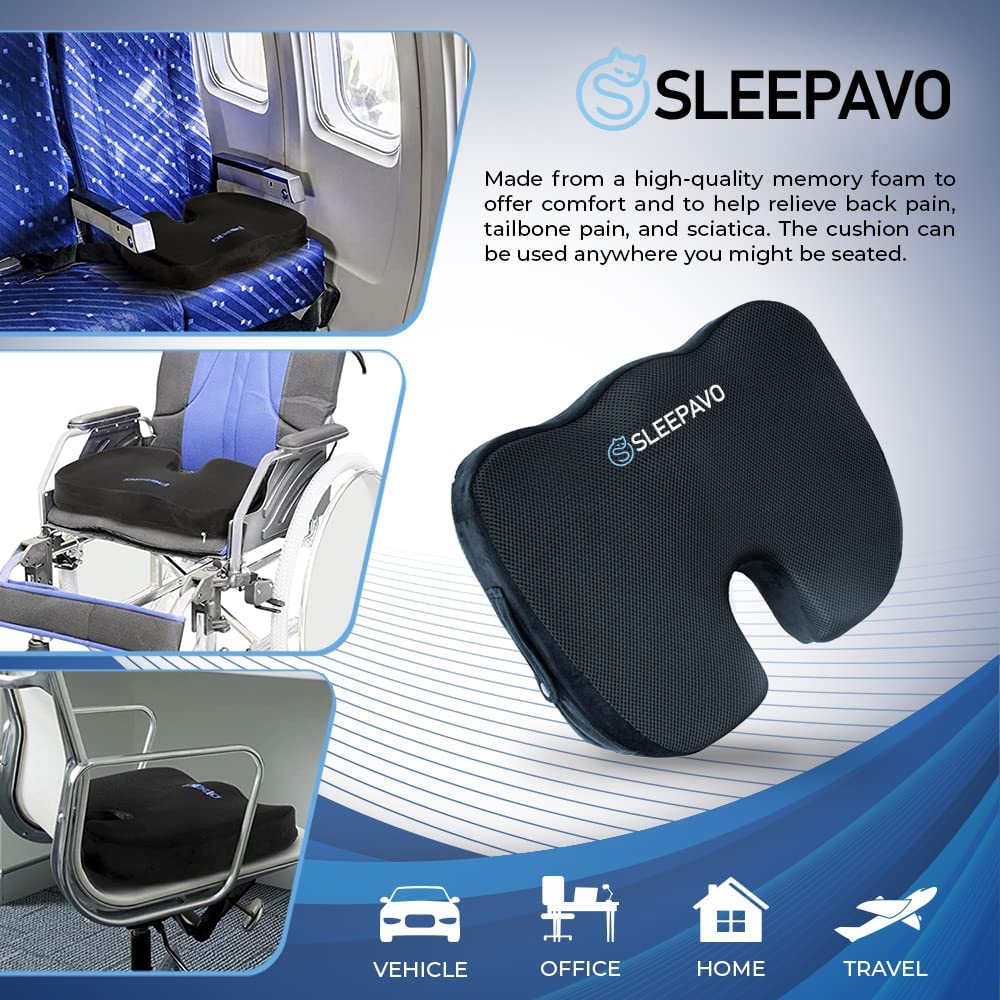 Euphoric Home® Gel Cooled Memory Foam Seat Cushion – LEWIS & CLARK