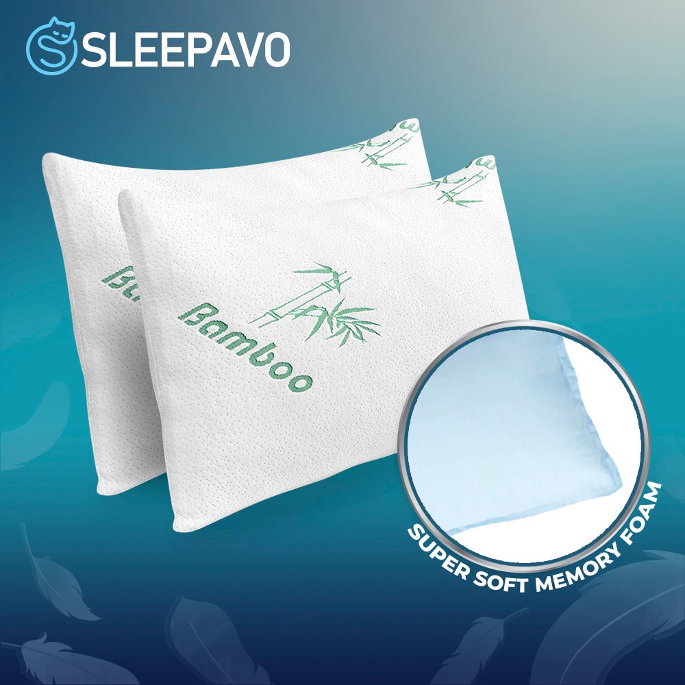 Shredded Memory Foam Pillow Single (Soft Queen Size) - Sleepavo